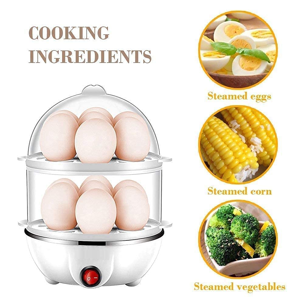 Arckord Multifunction Electric Egg Boiler Cooker And Steamer Automatic Off Egg Boiler Cooker Machine Ideal For Kitchen (Multicol