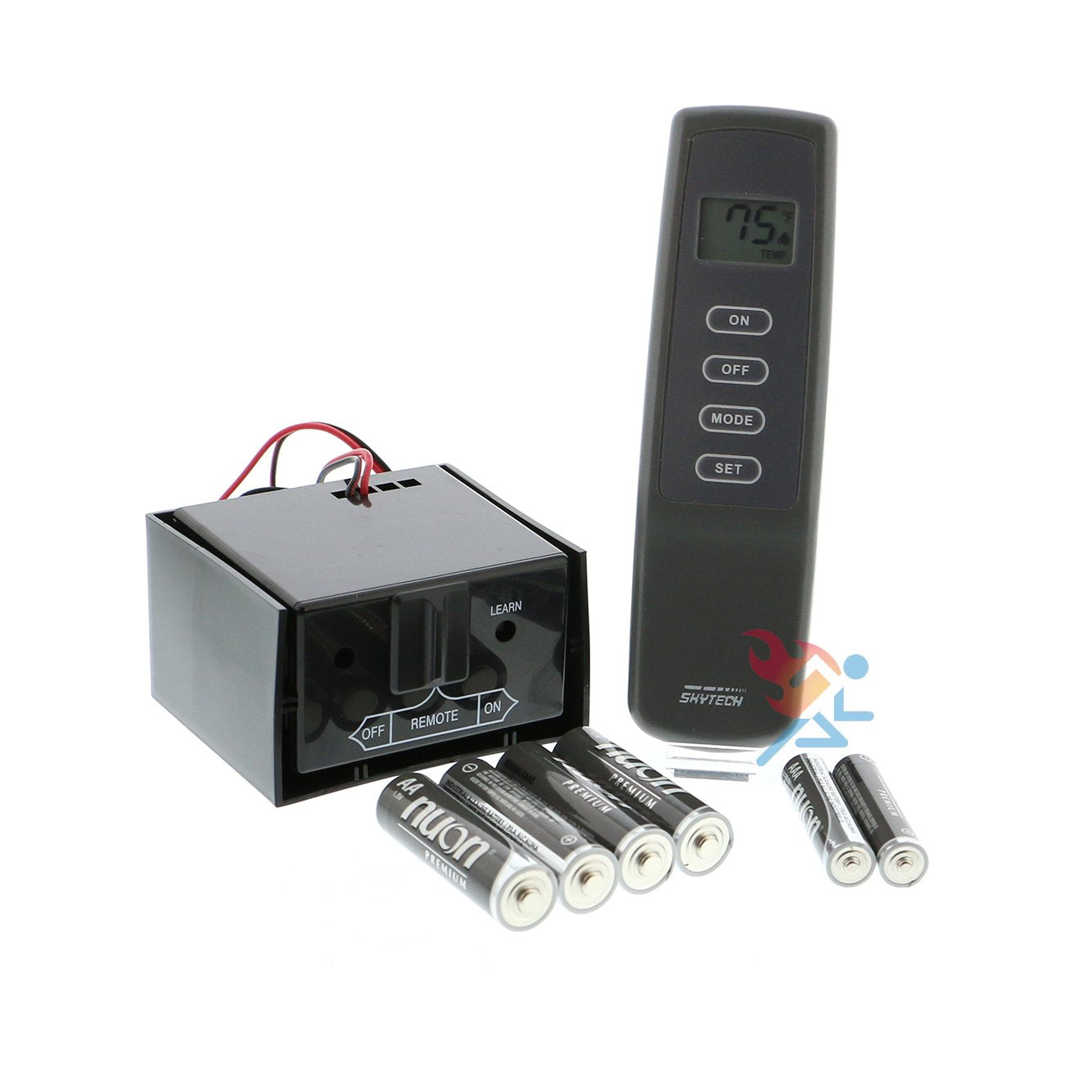 Skytech Con-Th Fireplace Remote Control System With Thermostat For Latching Solenoid Gas Valves
