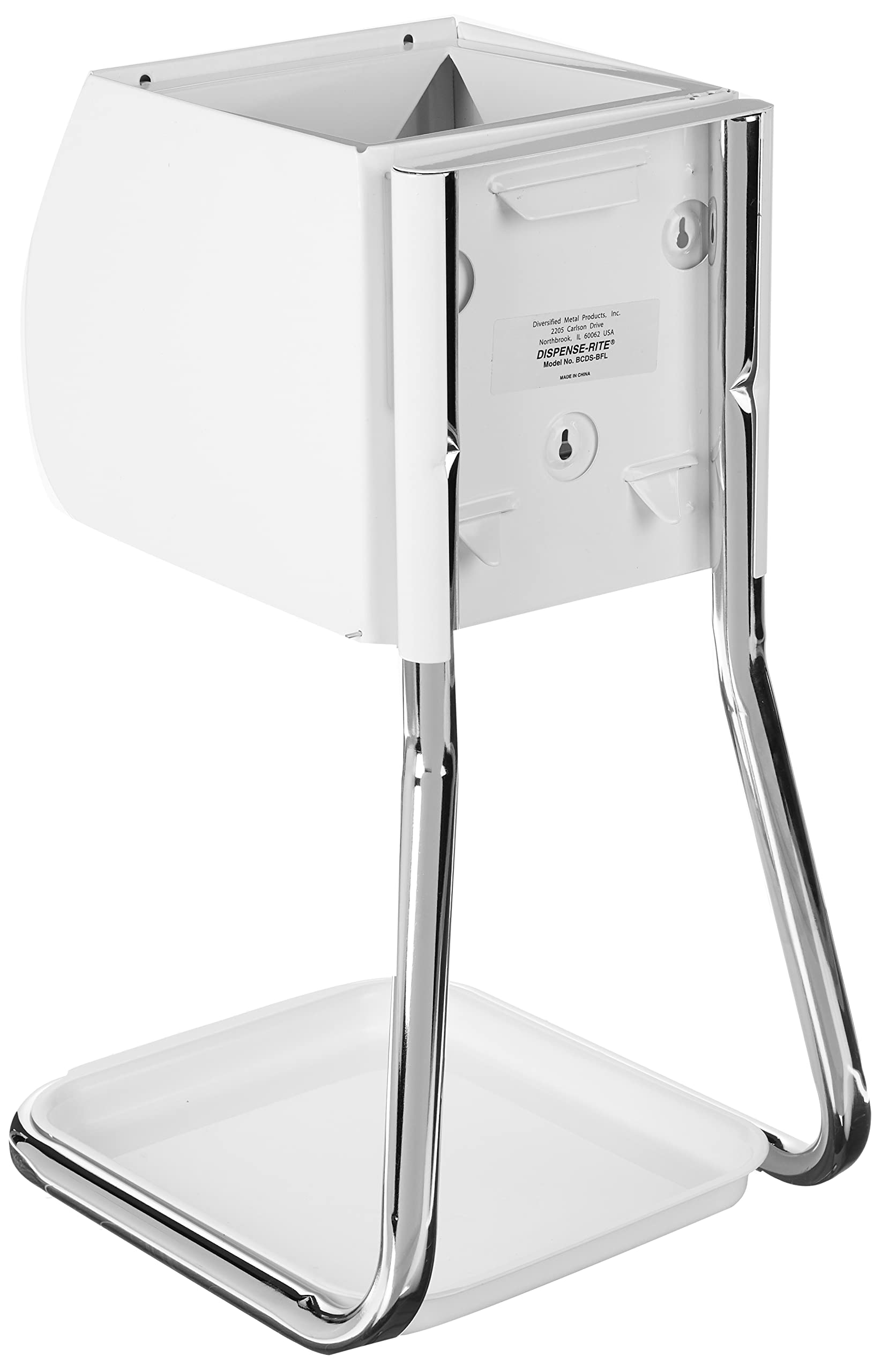 Dispense-Rite Bcds-Bfl Countertop Boxed Ice Cream Cone Dispenser, 15-1/2'' H X 9'' W X 11-1/4'' D, White