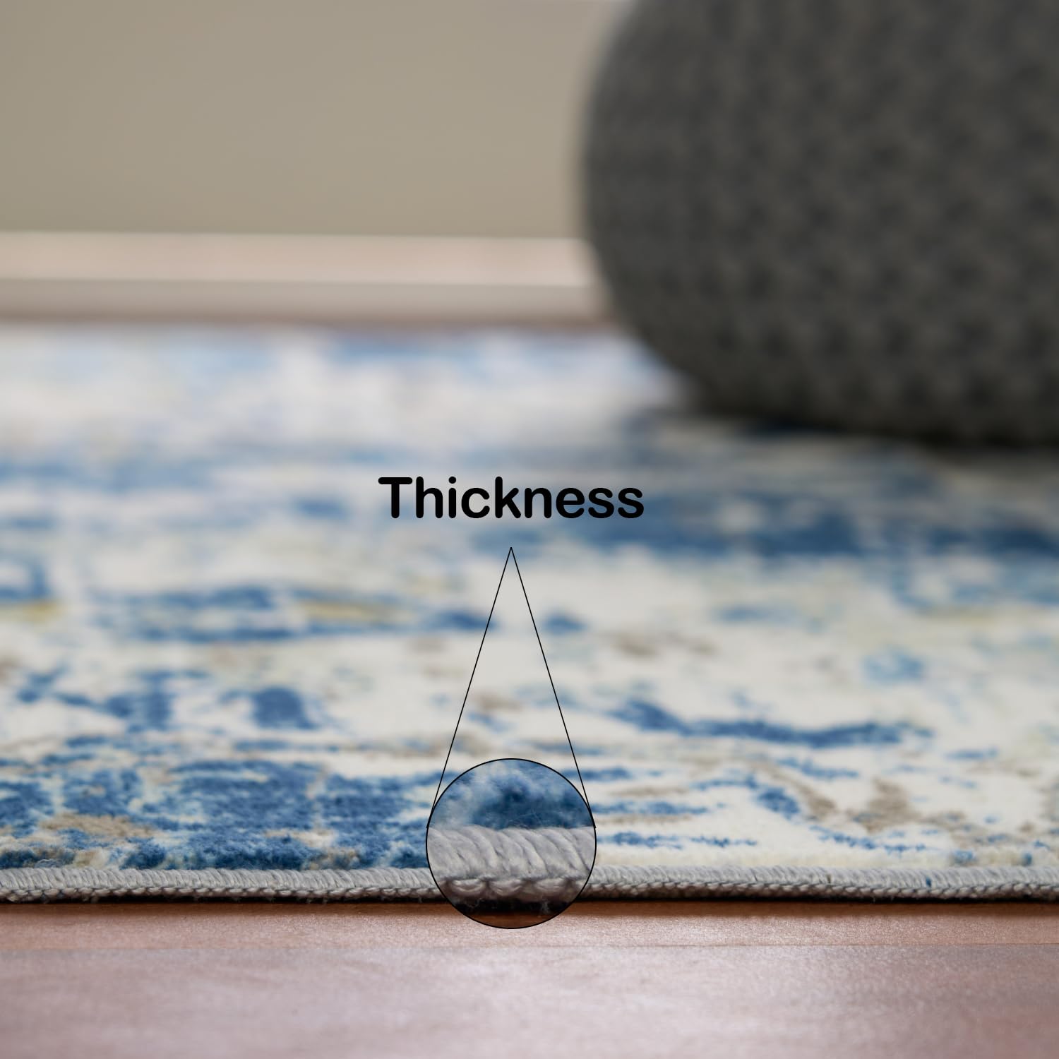 Welspun Wonder-Full Polyster Carpet-Blue