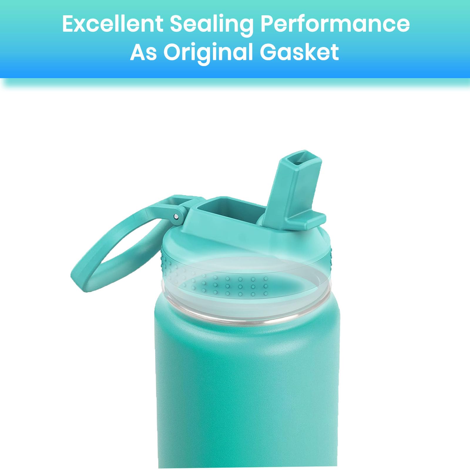 Bosorio 4 Pack Gaskets Compatible With Takeya Actives Straw Lid Water Bottle 14Oz 16Oz 18Oz 22Oz 24Oz 32Oz 40Oz, Replacement Rub
