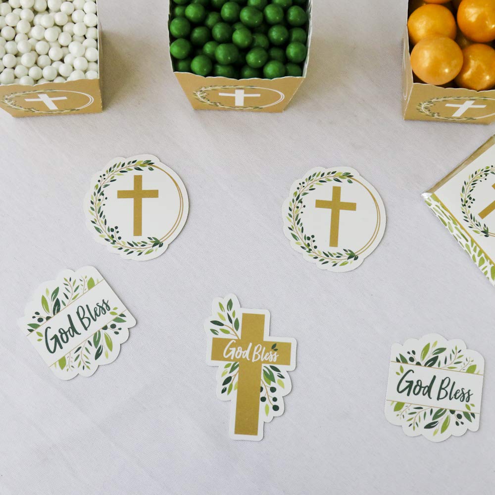 Big Dot Of Happiness Elegant Cross - Diy Shaped Religious Party Cut-Outs - 24 Count