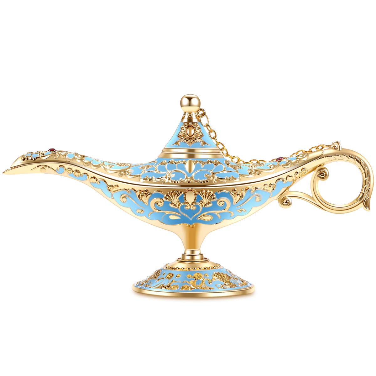 Gusnilo Vintage Aladdin Magic Lamp Genie Collectors Editionwedding Table Decoration,Collectable Rare Classic Arabian Props Aladd