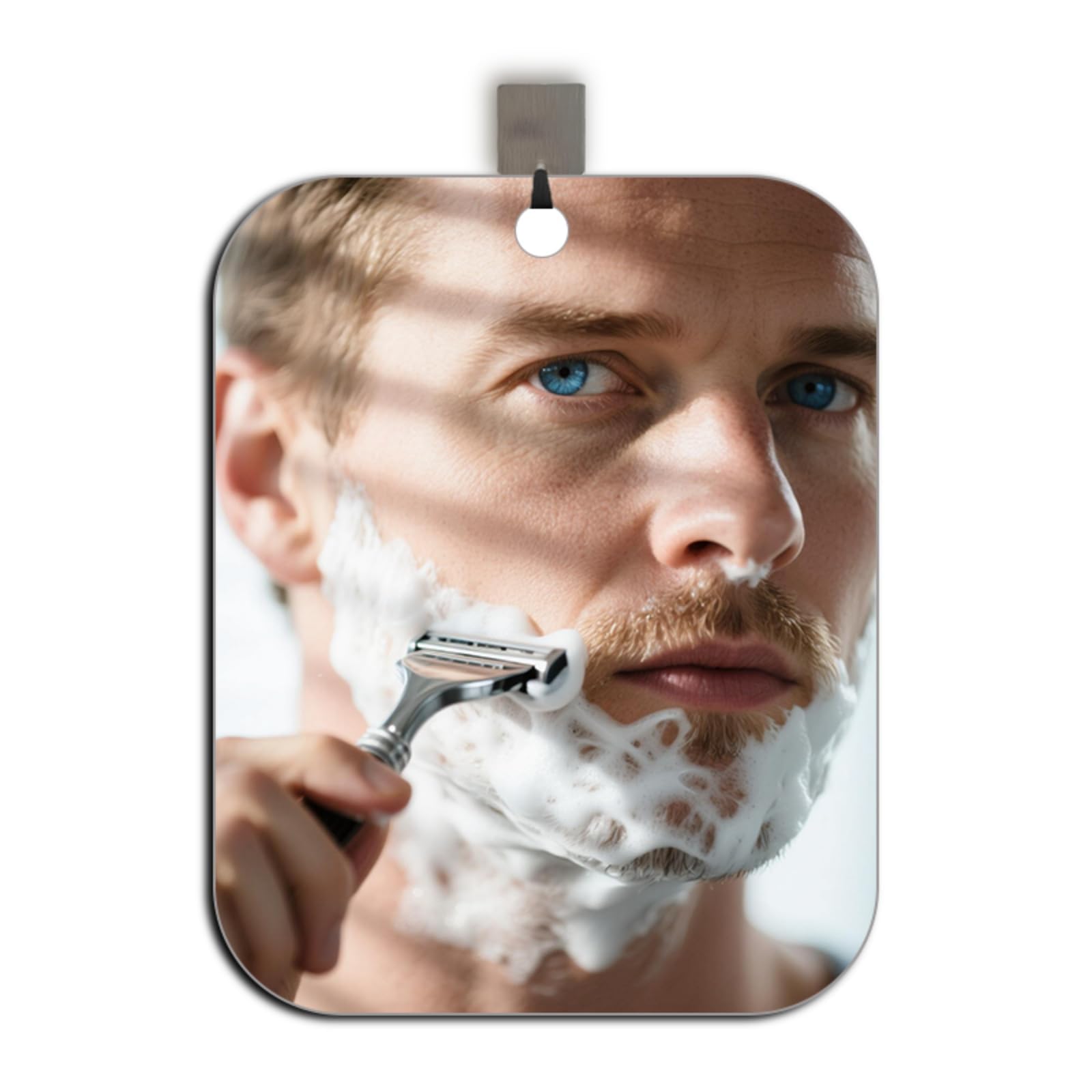 Shower Mirror Fogless for Shaving, No Fog Shaving Mirror, Anti-Fog Makeup Small Mirror Bathroom Accessories Travel Camping, Shat