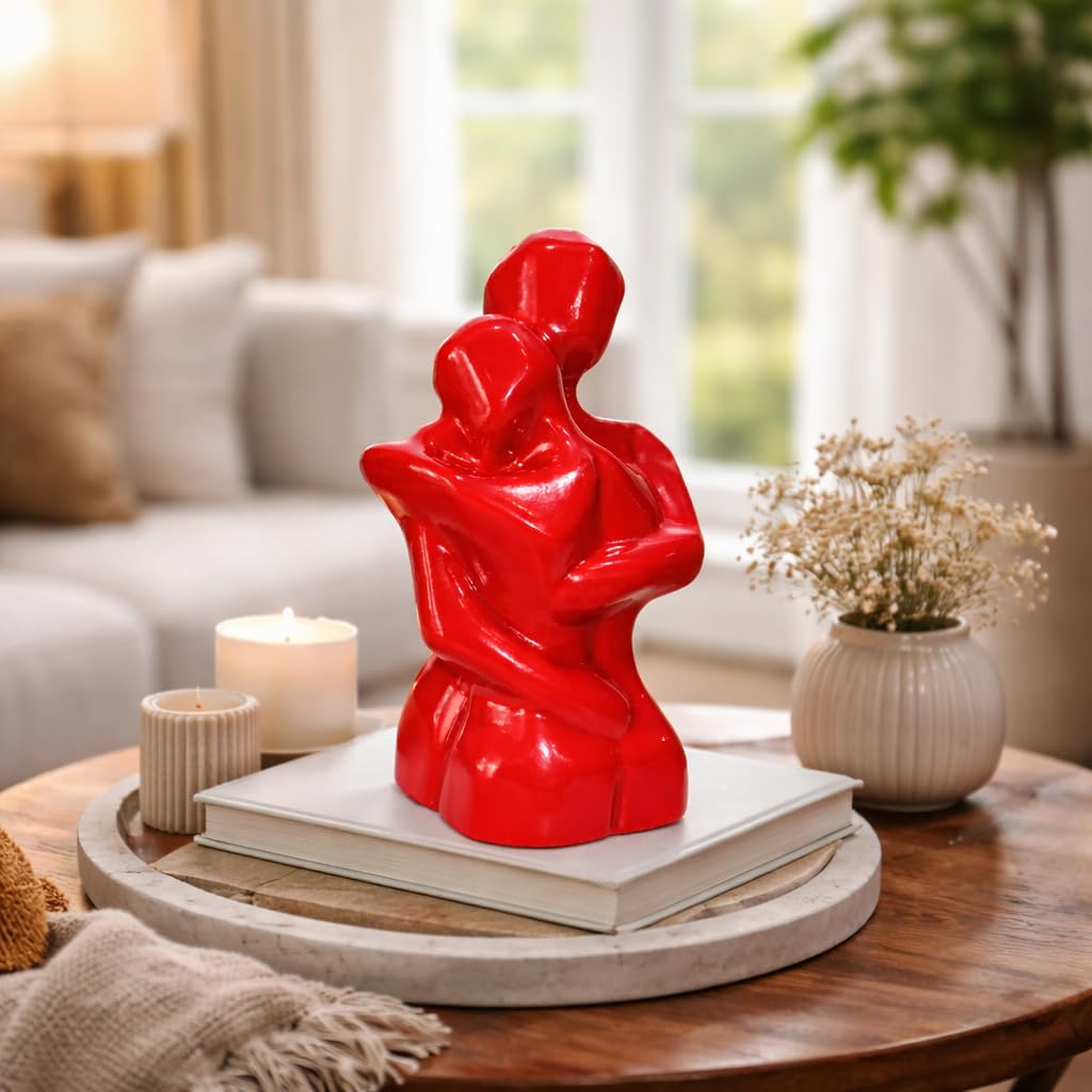 Craftvatika Romantic Couple Showpiece, ValentineS Day Gift For Girlfriend Husband Wife Boyfriend, Home Decoration Items For Liv