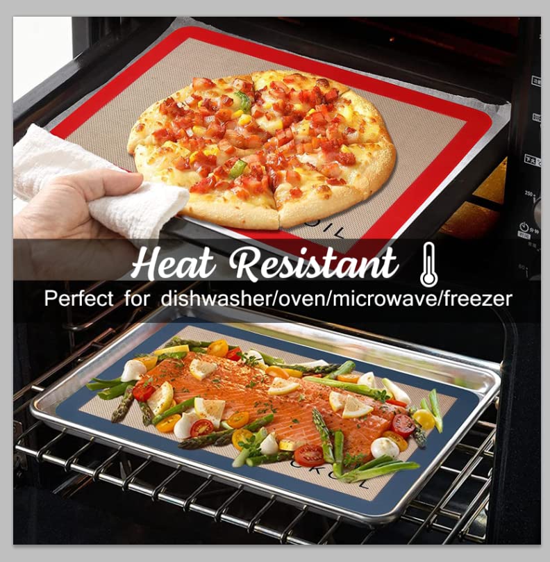 Small Silicone Baking Mats Quarter Sheet Baking Mats Non Stick Silicone Oven Liners, Bpa Free, Professional Grade Silicon Baking