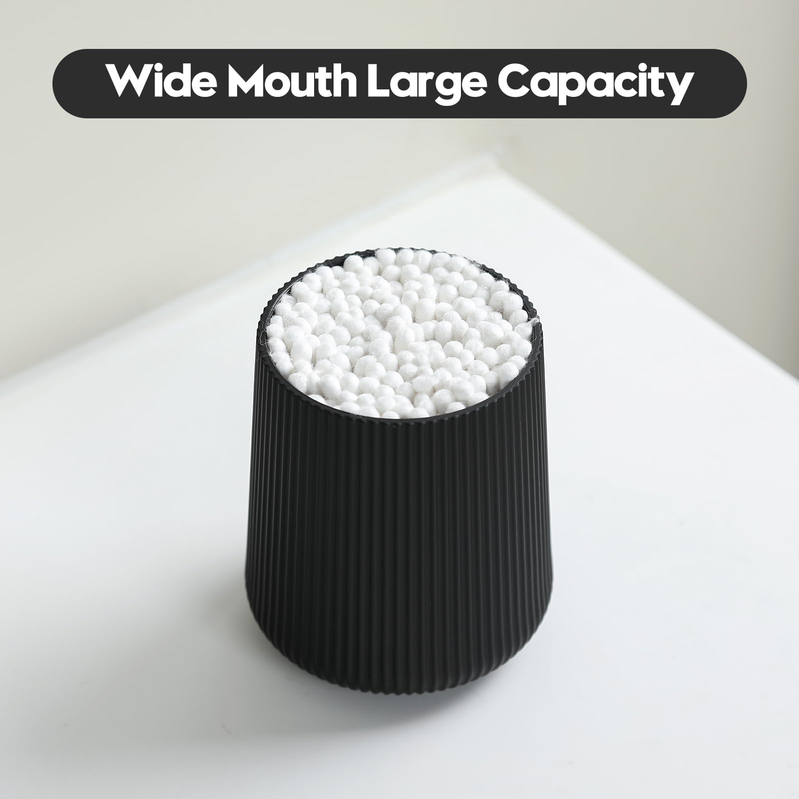 YAUKPH Black Striped Toothbrush Holder for Electric Toothbrushes Bathroom Organizer for Toothpaste Kids & Adults