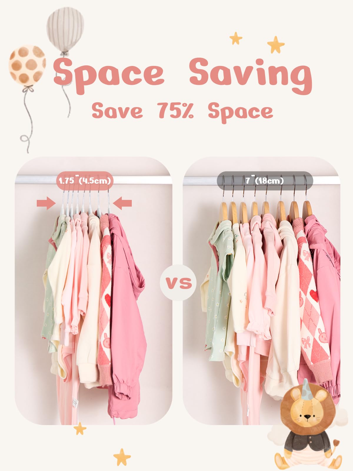 House Day Velvet Baby Hangers 50 Pack, Premium Children'S Hangers For Baby, Infant & Toddler Clothes, Durable Non Slip Baby Felt