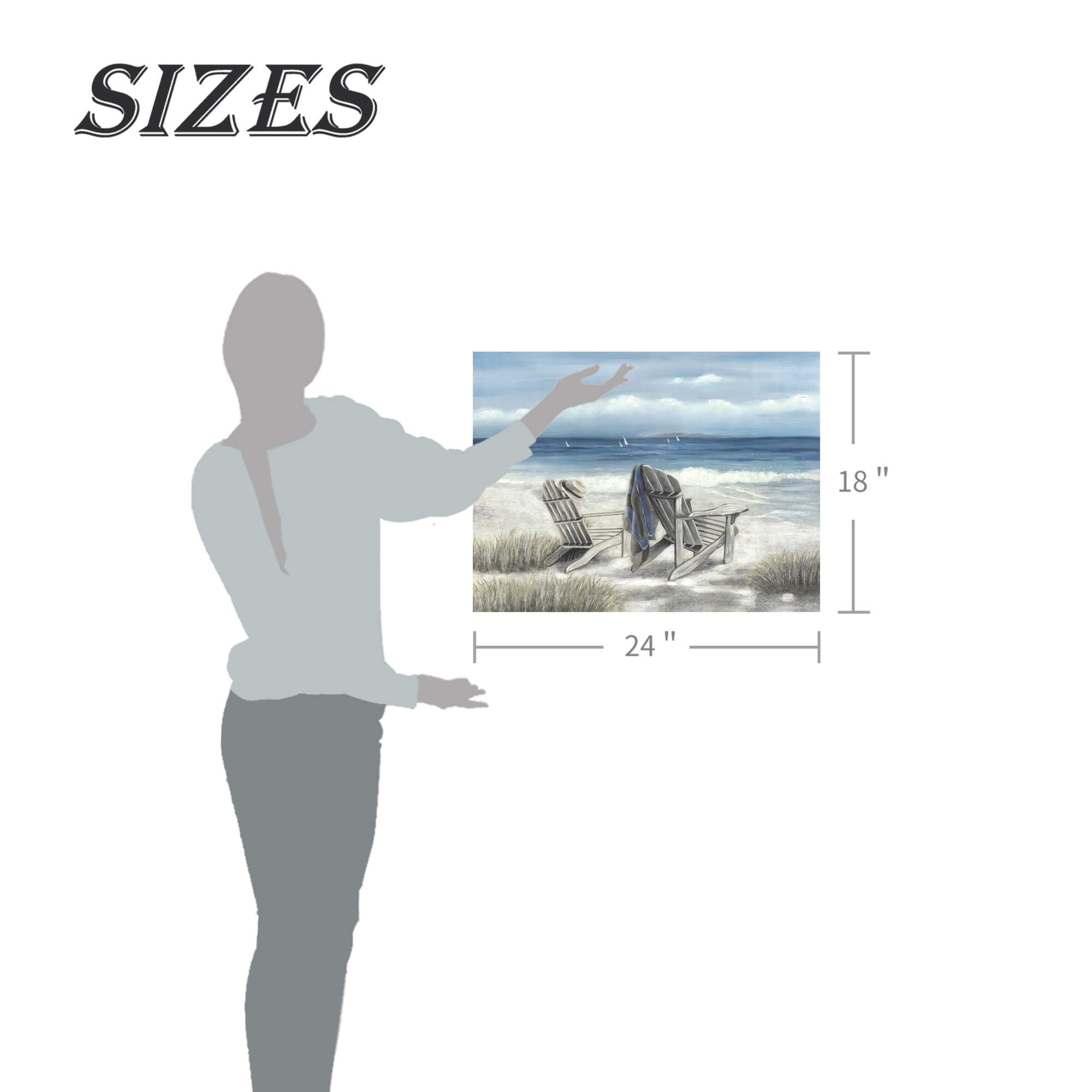 Abstract Beach Canvas Wall Art: Nature Blue Coastal Sea Painting Modern Ocean Scenery Hand Painted Shoreline Artwork Contemporar