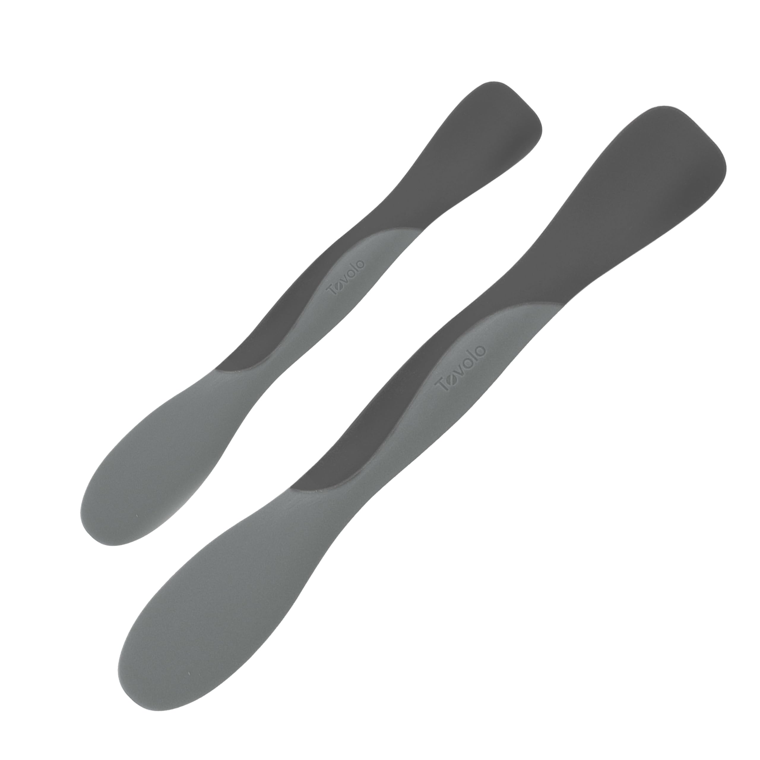 Tovolo Scoop & Spread Set of 2 Large and Mini Silicone Nylon Spreader Tools, BPA Free Dishwasher Safe Dual End Scooping & Spread