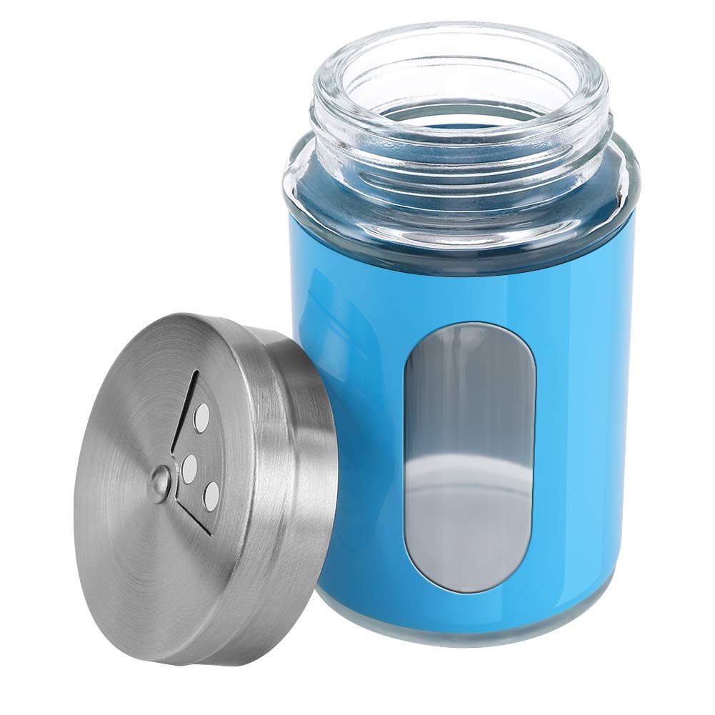 Accmor 2Pcs Salt And Pepper Shakers,Stainless Steel Shaker For Salt Powder Sugar Cinnamon Pepper, Spice Dispenser With Adjustabl