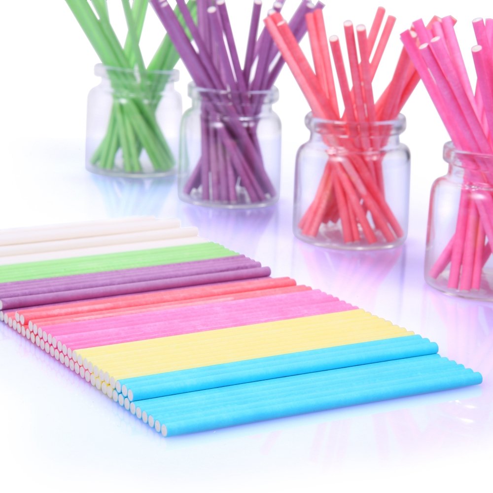 600Ct Lollipop Cake Pop Kit Including 200 Lollipop Sticks, 200 Lollipop Bags And 200 Twist Ties, Candy Wrappers Accessories Set