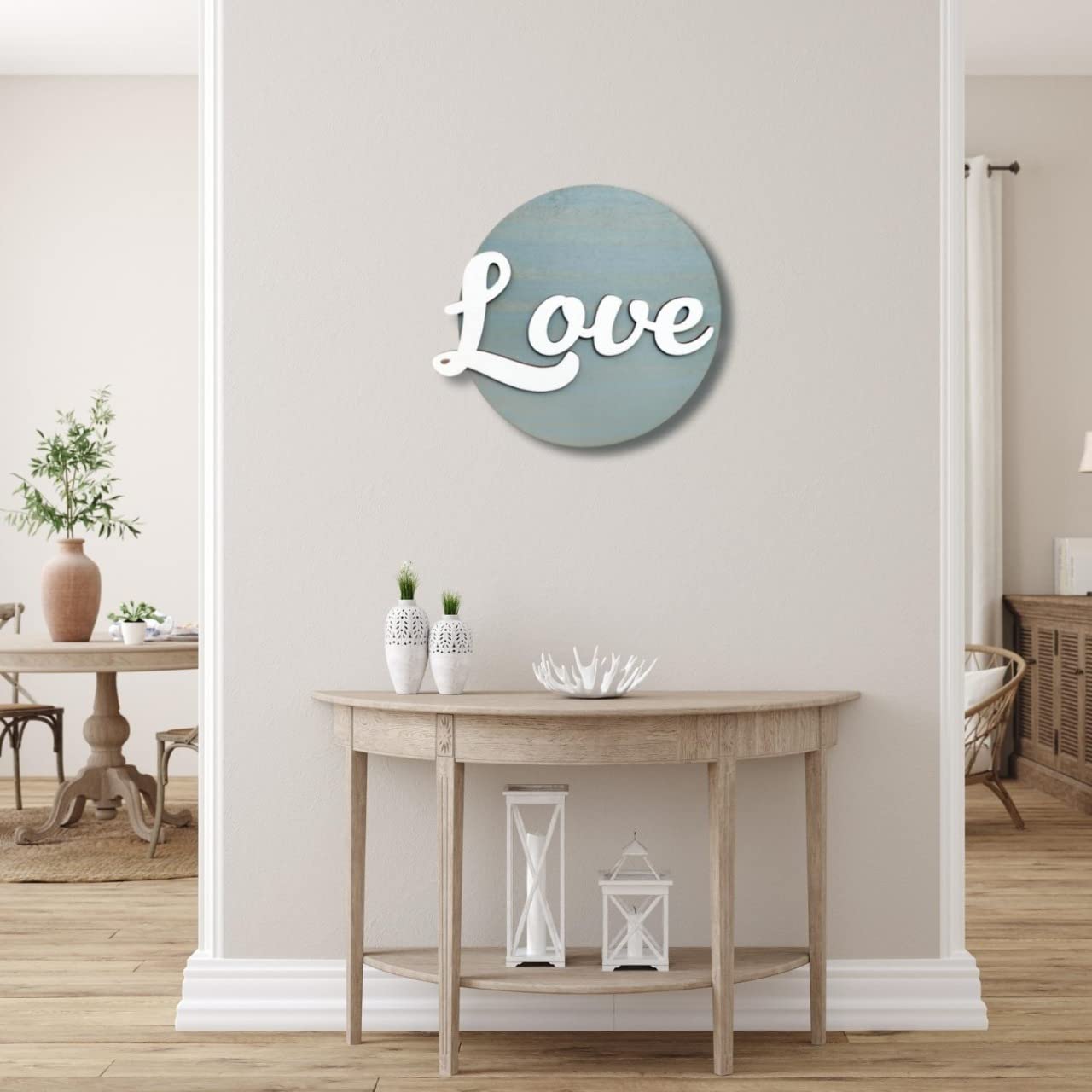 Chalk My Theme 3D Love Quote Wall Hanging For Dcor | Home Dcor Wall Art For Home, Living Room, and Kitchen | Wooden Decorative I