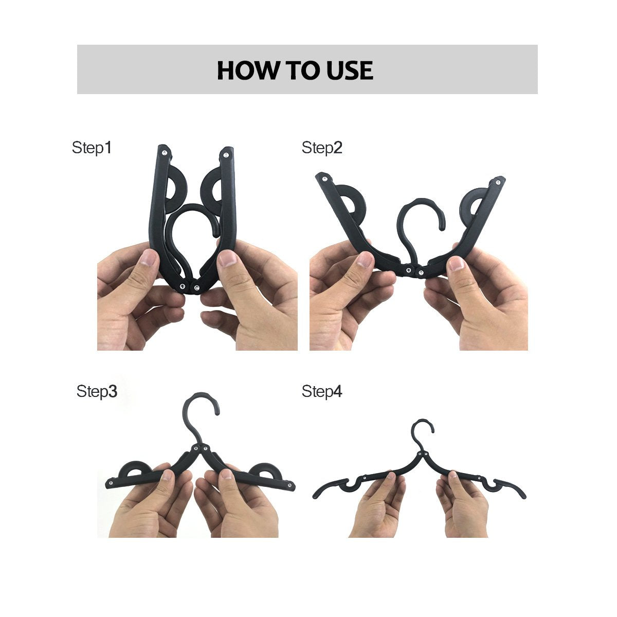 24 Pcs Travel Hangers Cruise Ship Essentials Portable Folding Clothes Hangers Travel Accessories Foldable Clothes Drying Rack (B