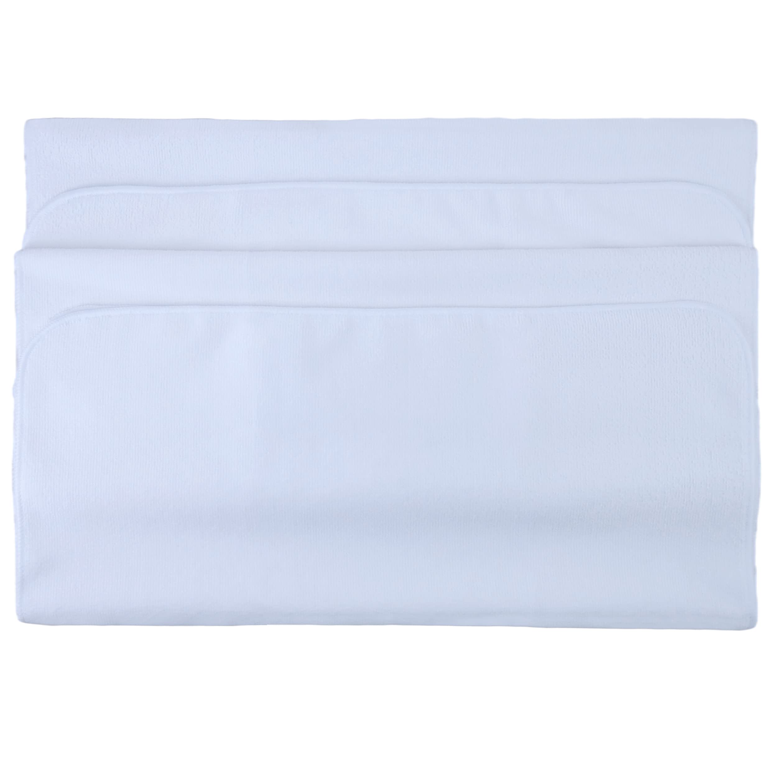 POLYTE Professional Quick Dry Lint Free Microfiber Hair Drying Salon Towel, 20 x 40 in, 2 Pack (White)