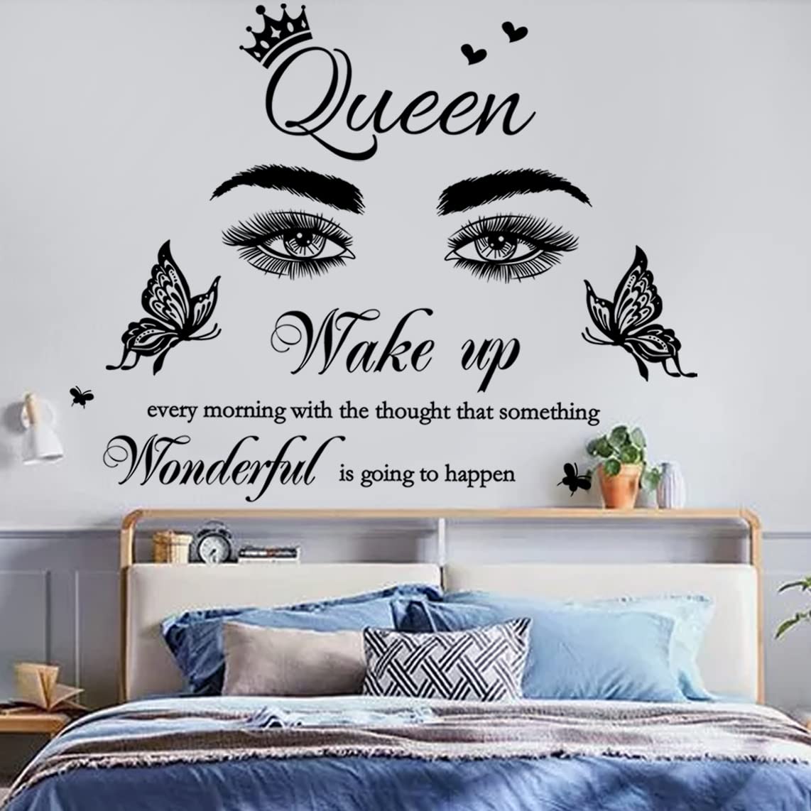Inspirational Quote Wall Decal Wake Up Every Morning With The Thought That Something Wonderful Is Going To Happen Vinyl Beauty E