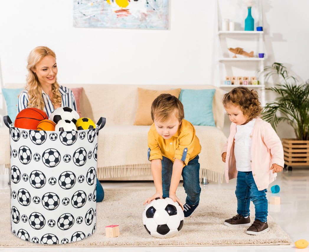 Ddbasket Kids Laundry Hamper Baby Hamper For Nursery Boy And Girl Soccer Baby Clothes Hamper Cute Kids Toys Storage Bin Organize