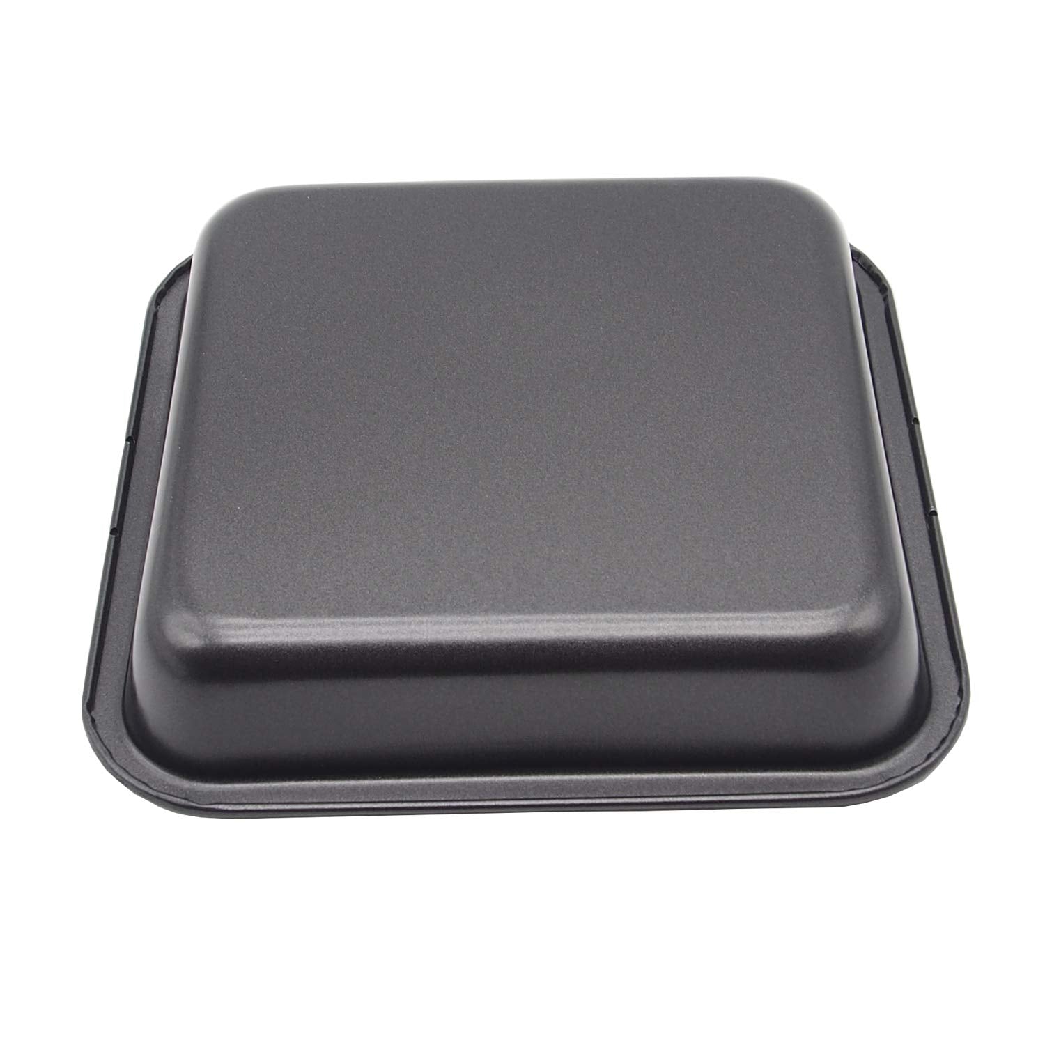 Hytk 2Pcs Mini Baking Pans 8 X 8 Inch (Inner 7.5 X 7.5) Square Cake Pan Bread Pan Nonstick Heavy Carbon Steel Bakeware