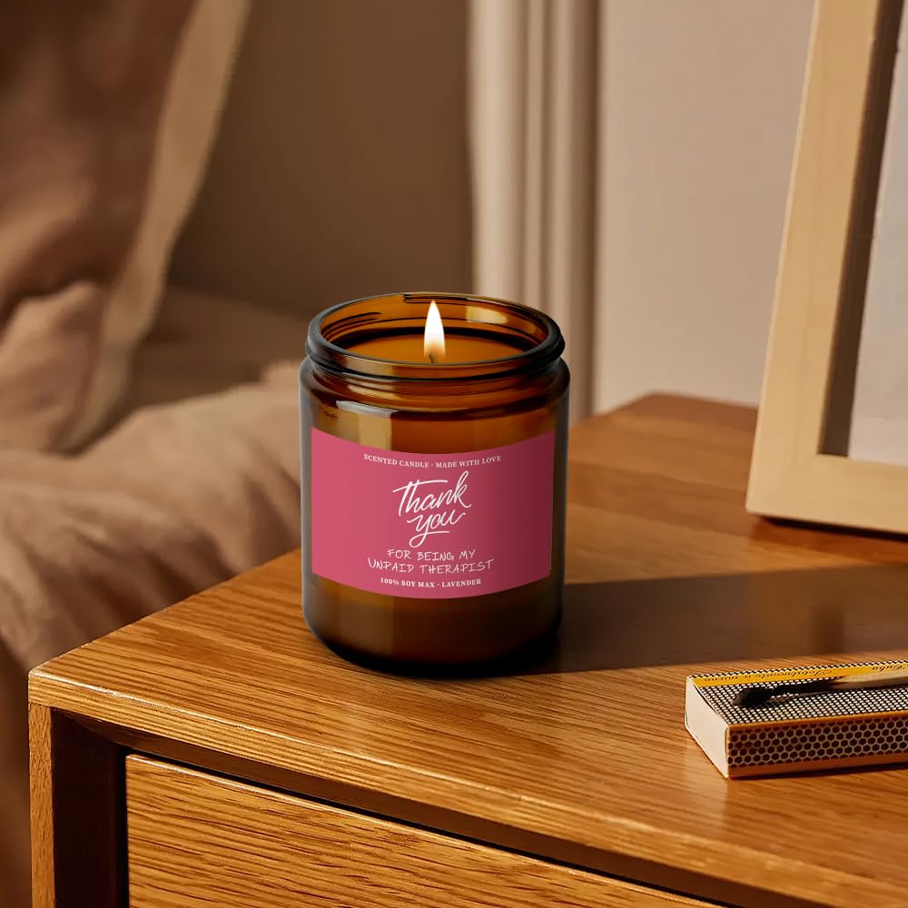 Thank You Gifts for Women,Back to School Gifts,Lavender Scented Candles for Women,Therapist Gifts,Teacher Appreciation Gifts,Bir