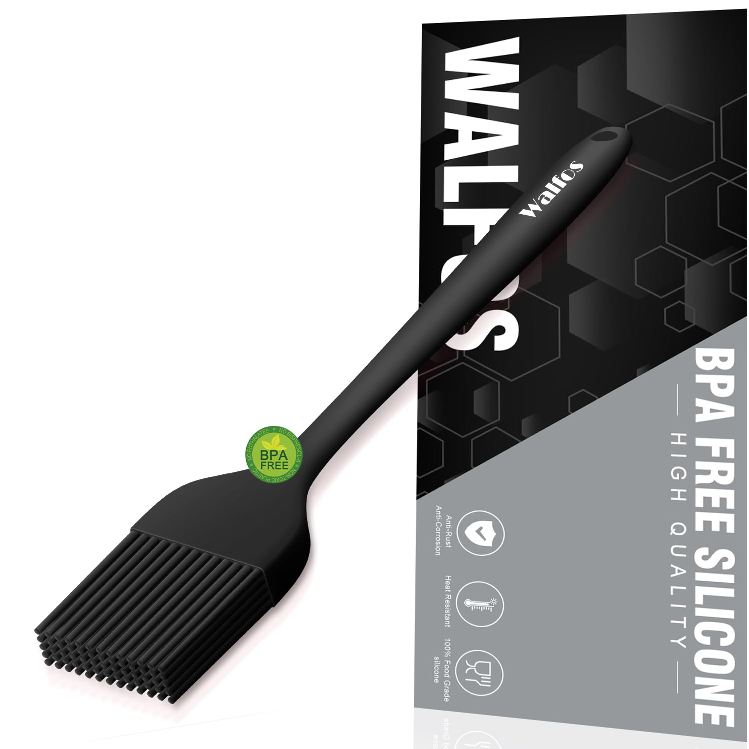 Walfos Small Basting Pastry Brush, Silicone Pastry Brush, Heat Resistant Perfect For Bbq Grill Baking Kitchen Cooking, Strong St