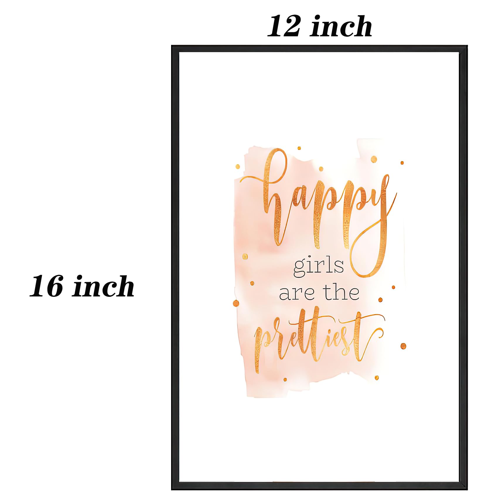 Set Of 3 Canvas Wall Art Pictures Poster Print Frames With Inspirational Positive Quotes For Teen Girls Room Decor Modern Nordic