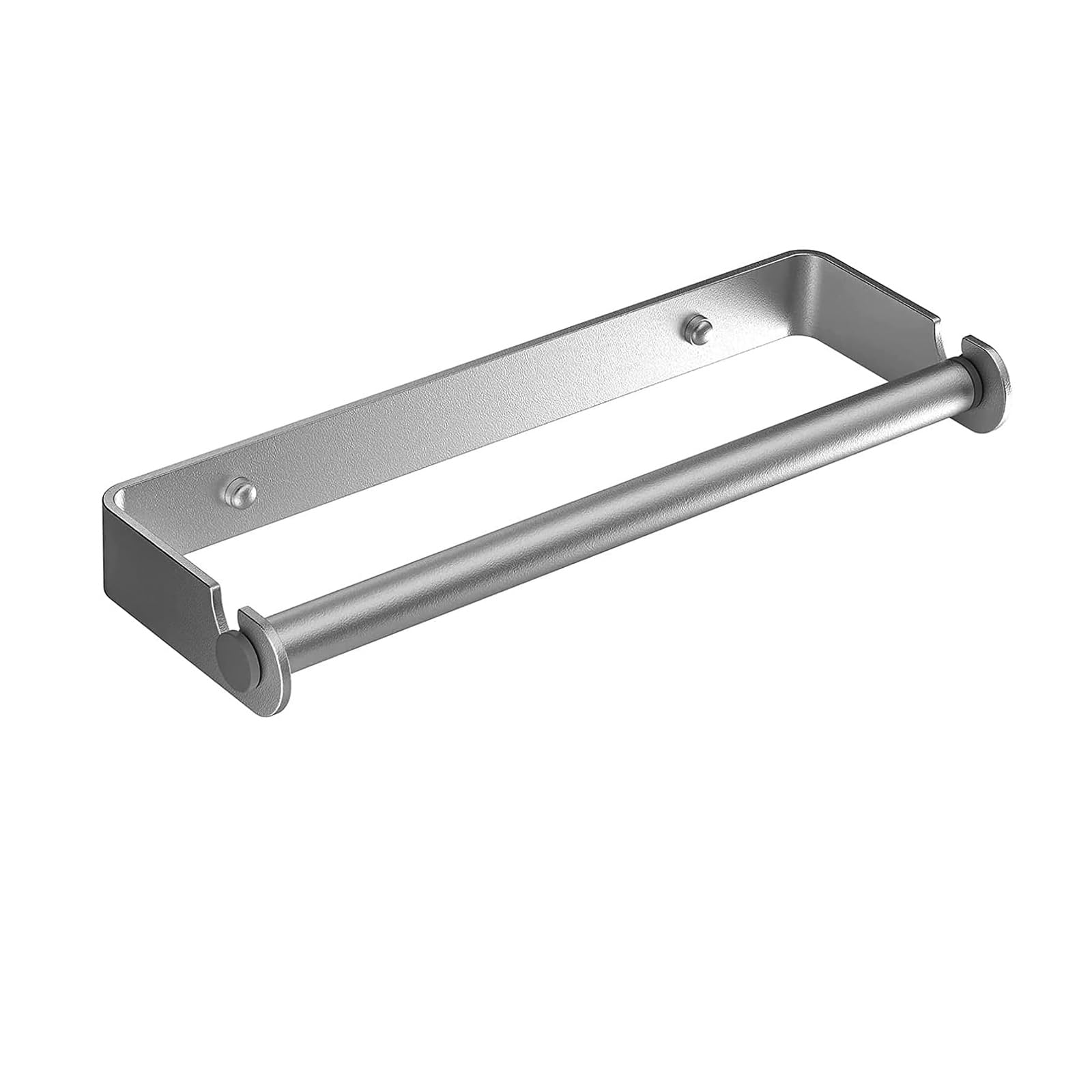 Aheucndg Paper Towel Holder Wall Mount, Self Adhesive or Drill Mounting Paper Roll Holder, Paper Towel Holder Under Cabinet for 