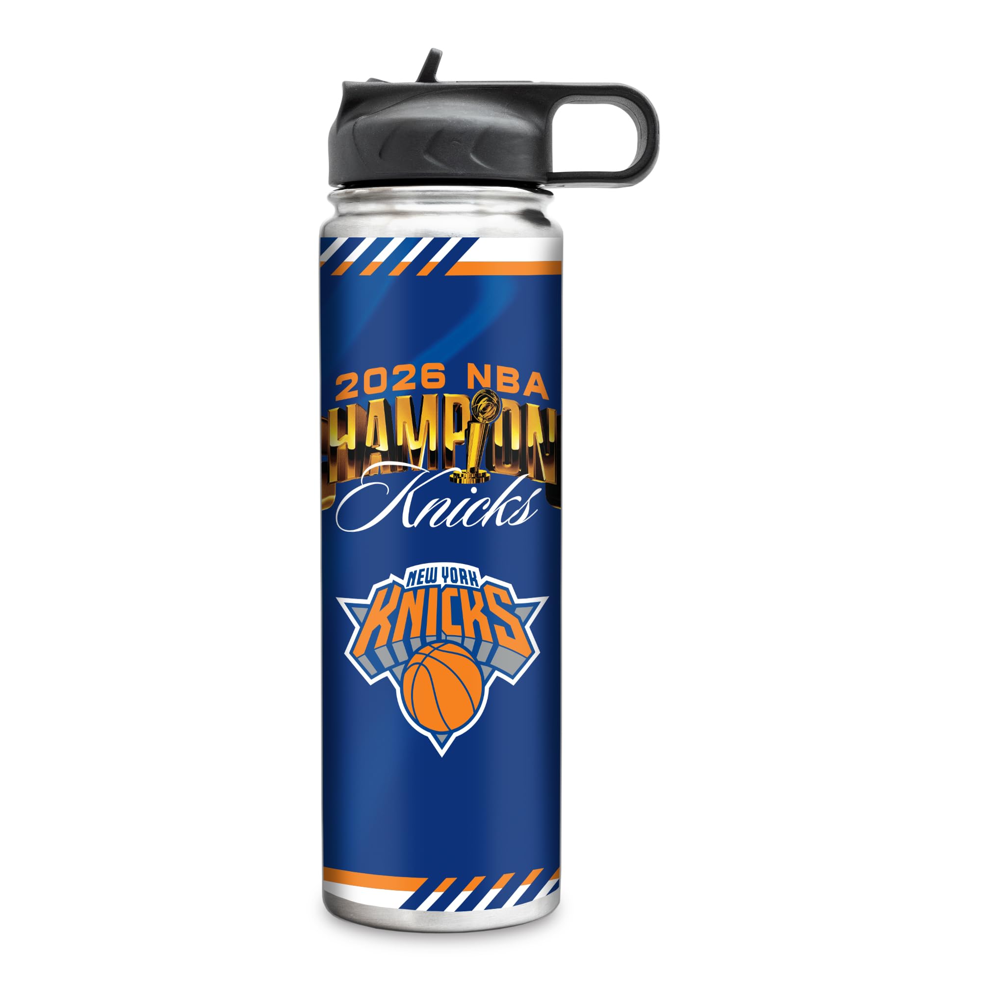 Rico Industries NBA Basketball New York Knicks 2026 NBA Champions 22oz Stainless Steel Tumbler with Lid  Great For Coffee, Tea,