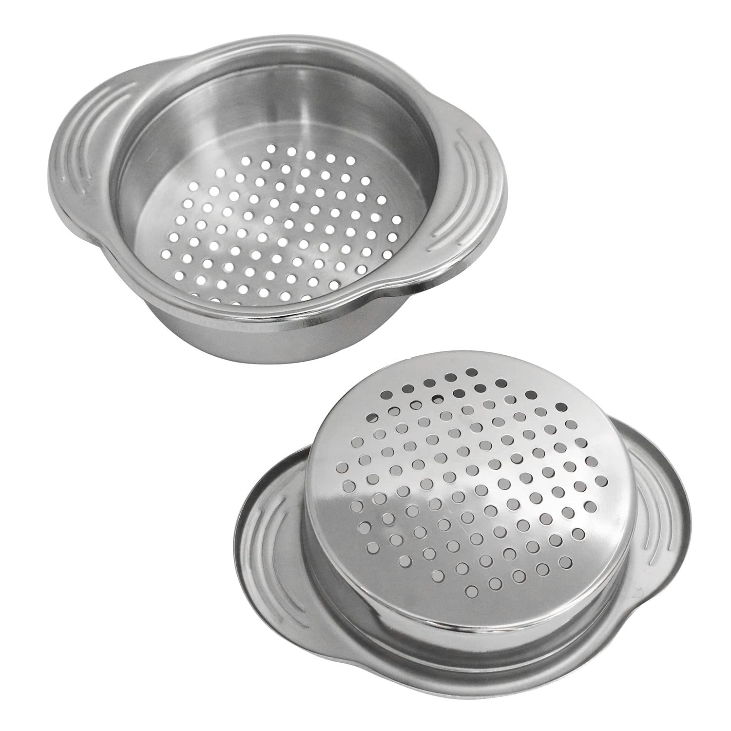 Can Strainer Xgng 2Pcs Stainless Steel Food Can Strainer Vegetable And Fruit Can Strainer, Best For Canned Tuna Versatile