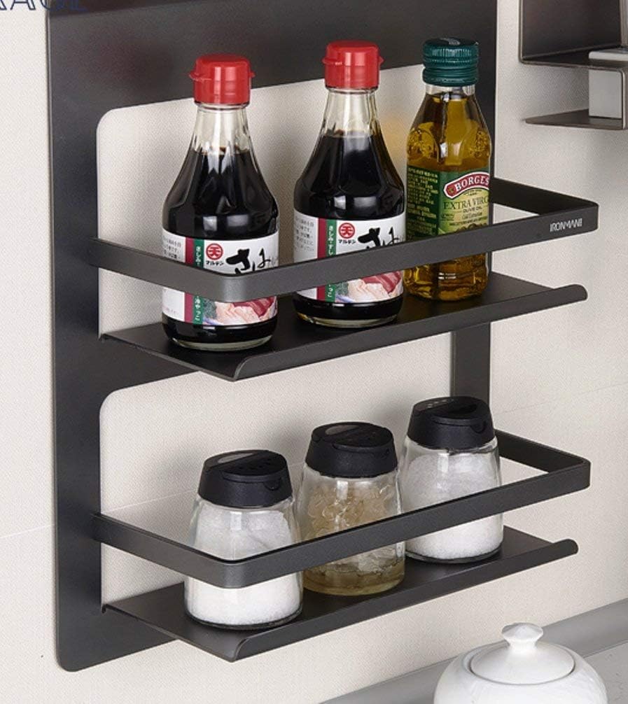 Ogfc 2  Tier Spice Rack  Wall Mounted Condiment Rack/Wall Mounted Spice Shelf/Kitchen Storage/Organizer/Shelf/Pantry Storage O