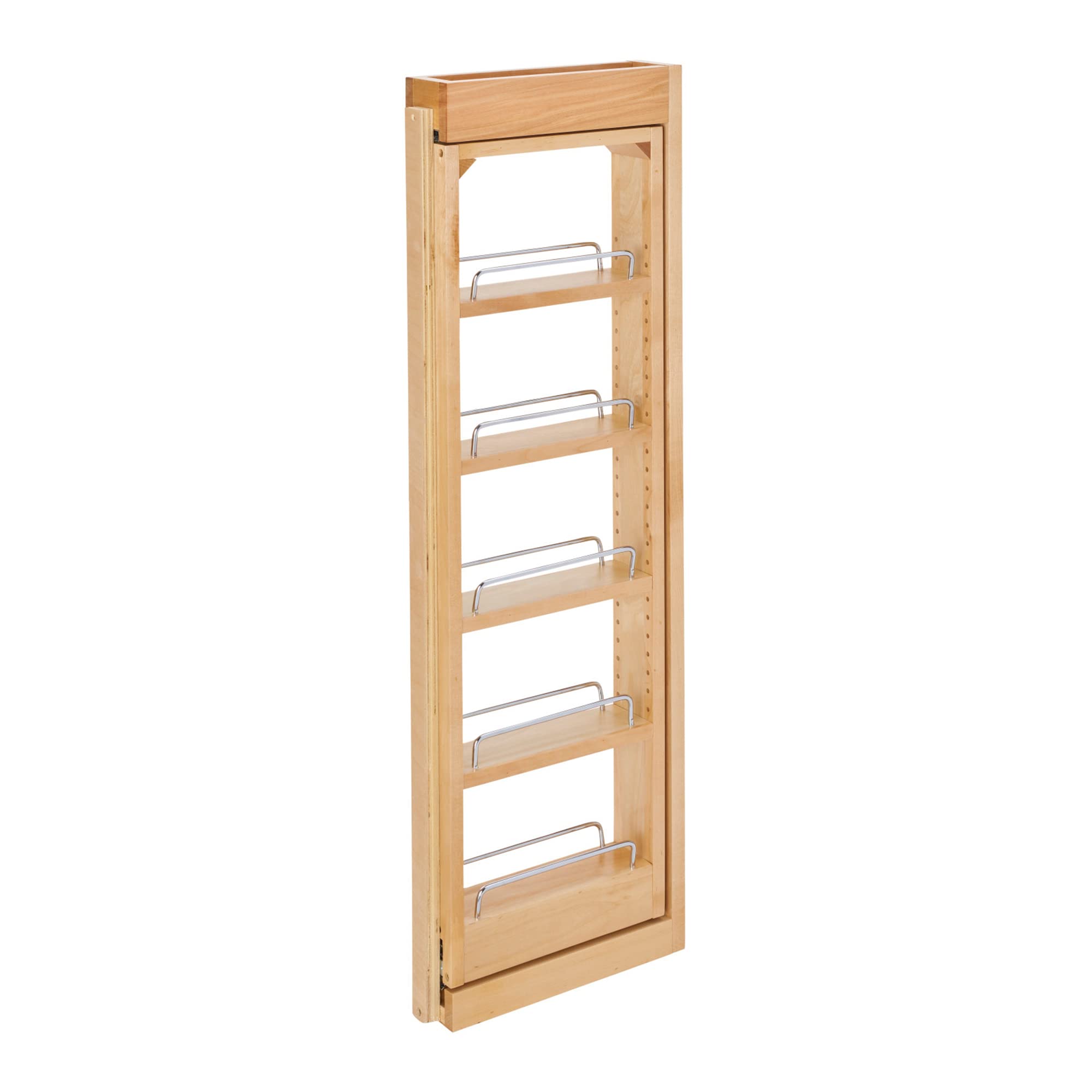 Rev-A-Shelf 3 W x 36 H Pull Out Quad Shelf Organizer for Wall & Base Kitchen Cabinets, Full Extension Filler Spice Rack, Adjusta