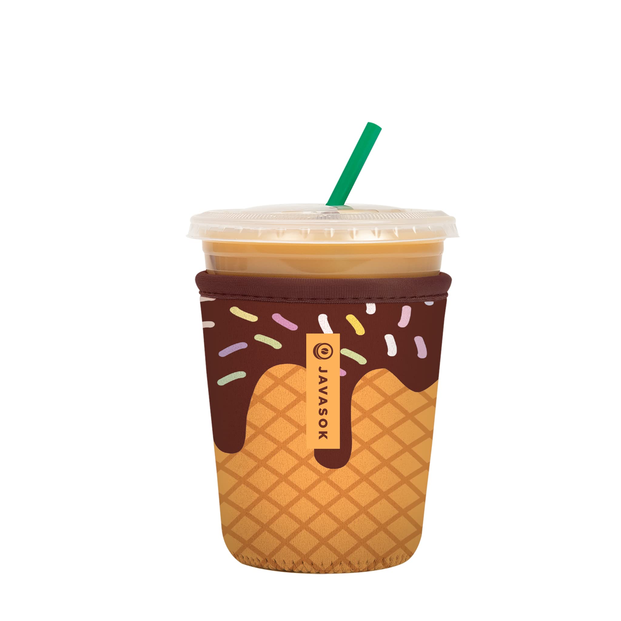 Sok It Java Sok Iced Coffee & Cold Soda Insulated Neoprene Cup Sleeve (I Scream You Scream, Small: 16-20oz)