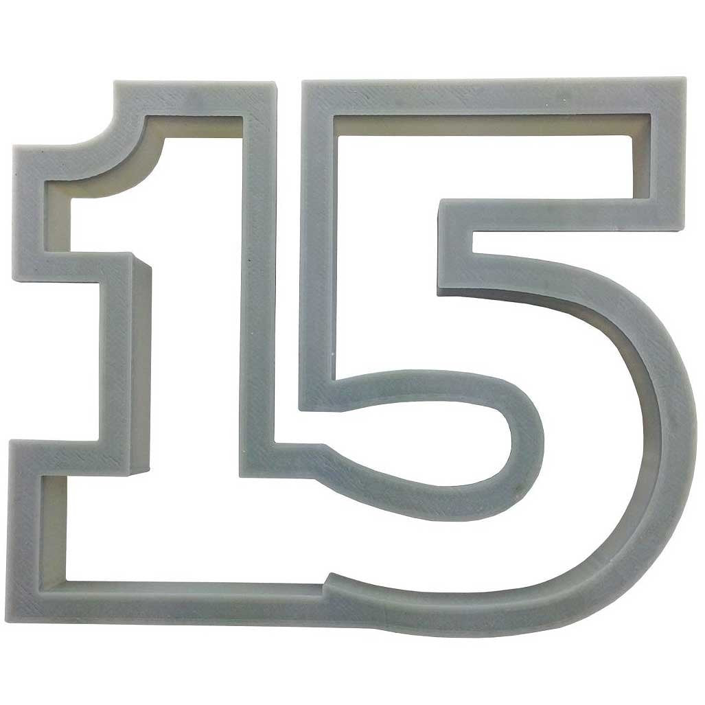 Cookiecuttercom Brand Number 15 Cookie Cutter 3.5 Inch - Hand Made In The Usa