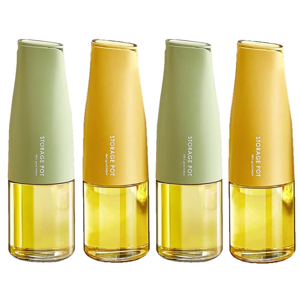 Nanzu Glass Oil & Vinegar Dispenser  Automatic Gravity Bottle With DripFree Spout, Ideal For Oil Storage