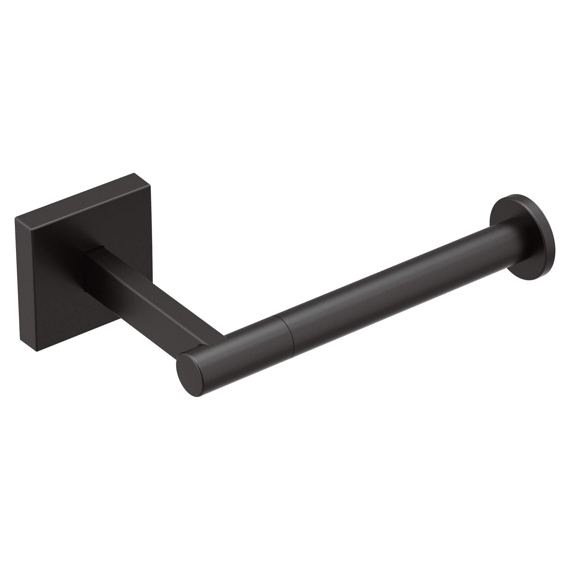 Moen Bp1808Bl Triva Single-Post Toilet Paper Holder, Matte Black