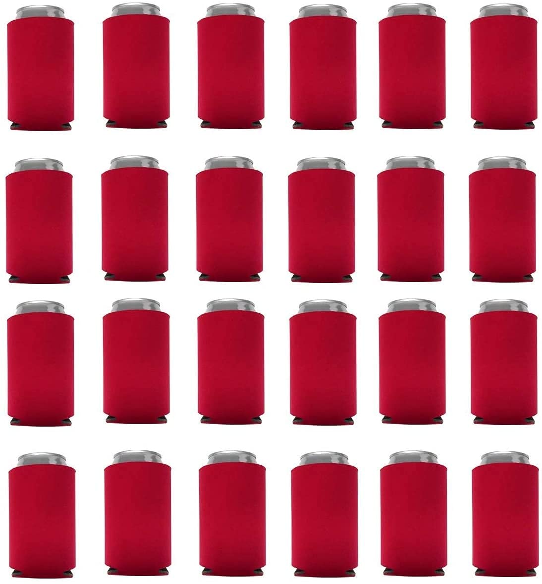 Can Cooler Sleeves Blank Poly Foam (48, Red)