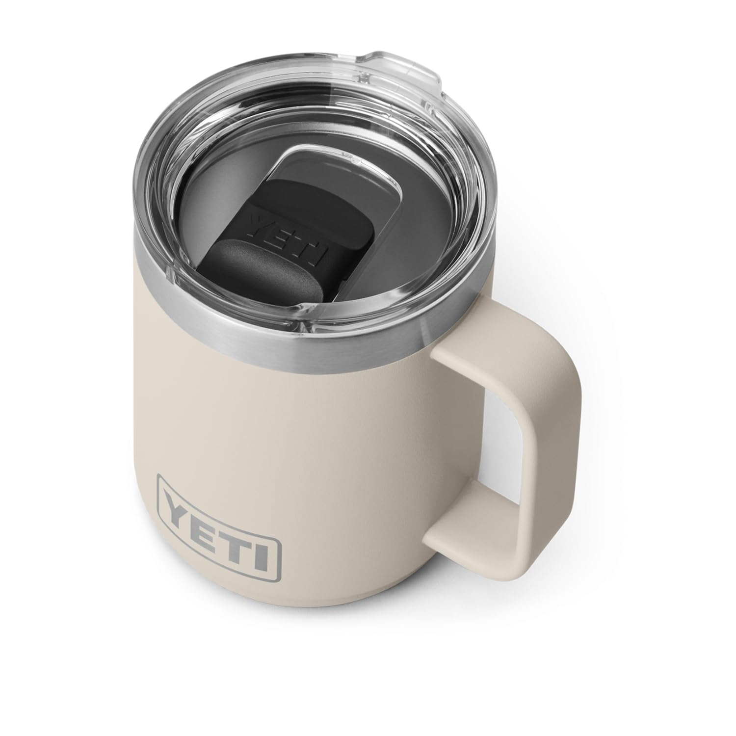 Yeti Rambler 10 Oz Stackable Mug, Vacuum Insulated, Stainless Steel With Magslider Lid, Cape Taupe