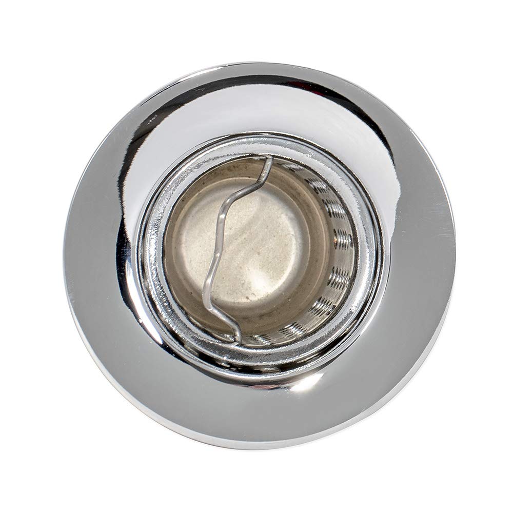 Ez-Flo 3 Inch Removable Kitchen Sink Strainer Drain Extended Shank Junior Duo, Stainless Steel, 1-7/8 Inch To 2-1/4 Inch Opening