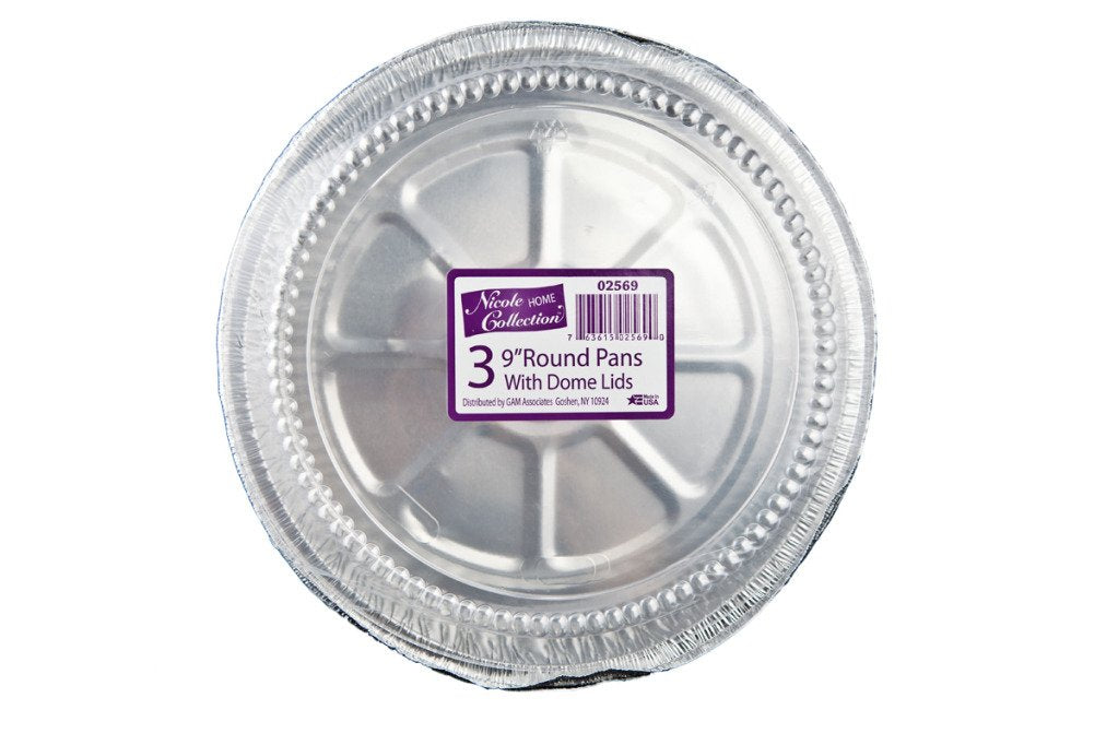 Premium Heavy-Duty Aluminum Foil Round Pan Set With Dome Lid - 7.5'' (48 Packs Of 4) - Perfect For Baking, Roasting, & Food Stor