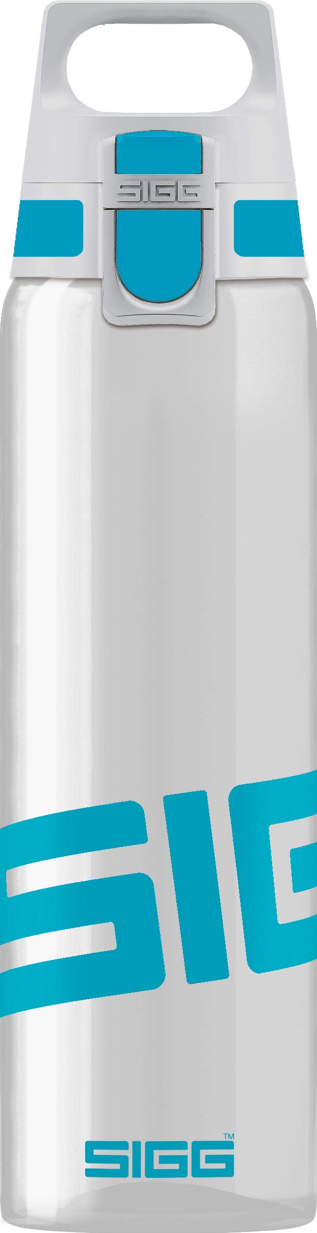 Sigg - Tritan Water Bottle - Total Clear One Aqua - Suitable For Carbonated Beverages - Dishwasher Safe - Leakproof - Lightweigh