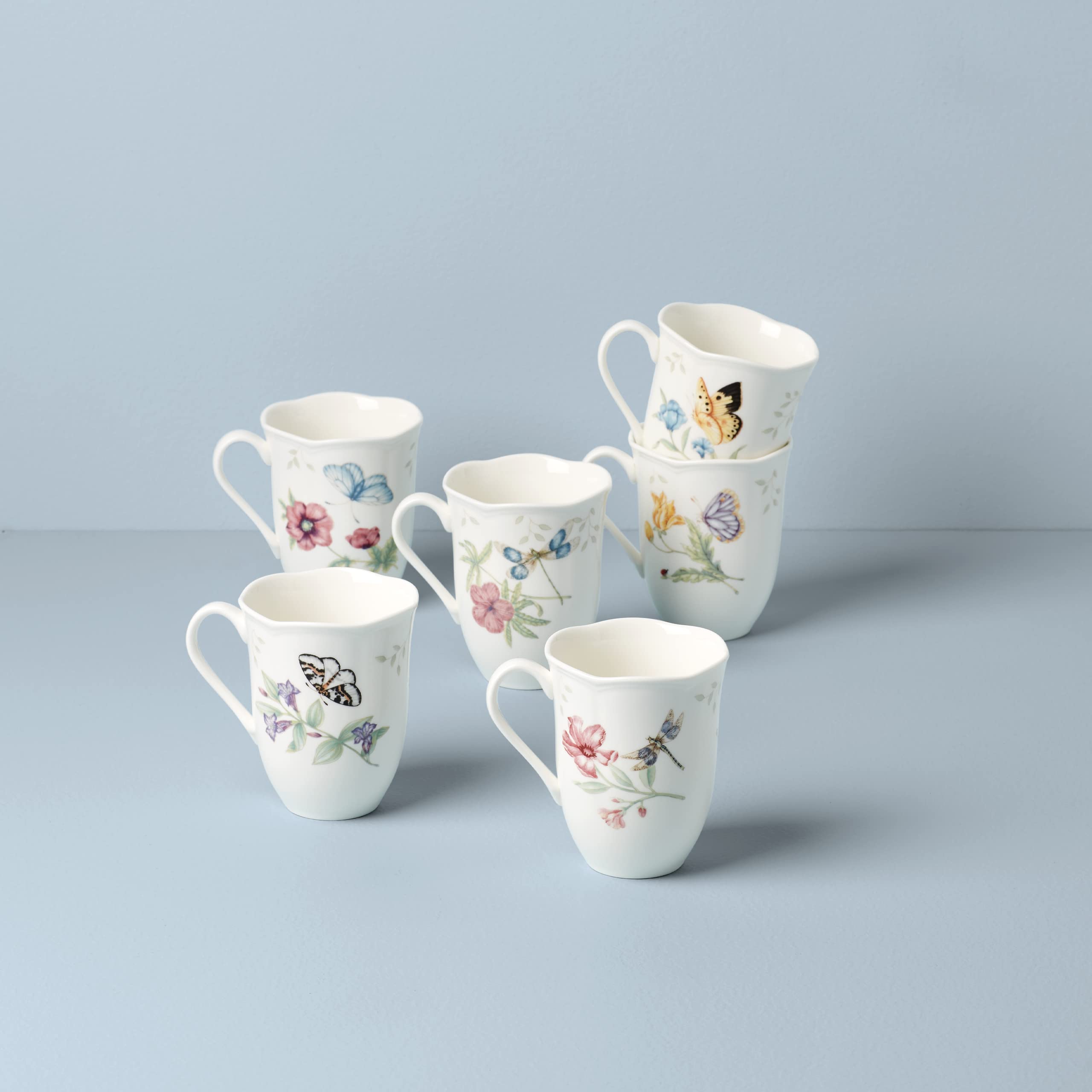 Lenox 892798 Butterfly Meadow 6-Piece Mug Set