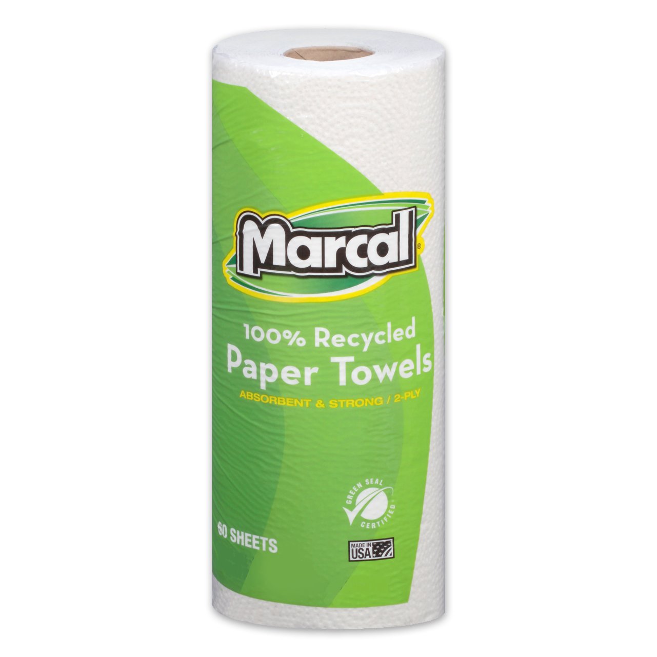 Marcal 6709 100% Recycled Roll Towels, 2-Ply, 9 X 11, 60 Sheets, 15 Rolls/Carton