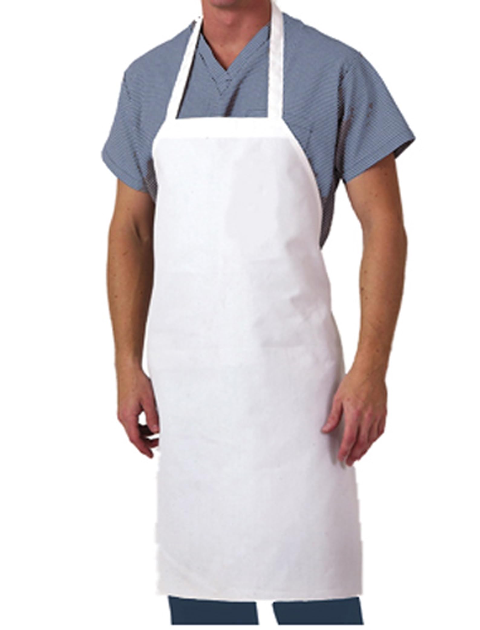 Aunt Marthas Bib Apron, White