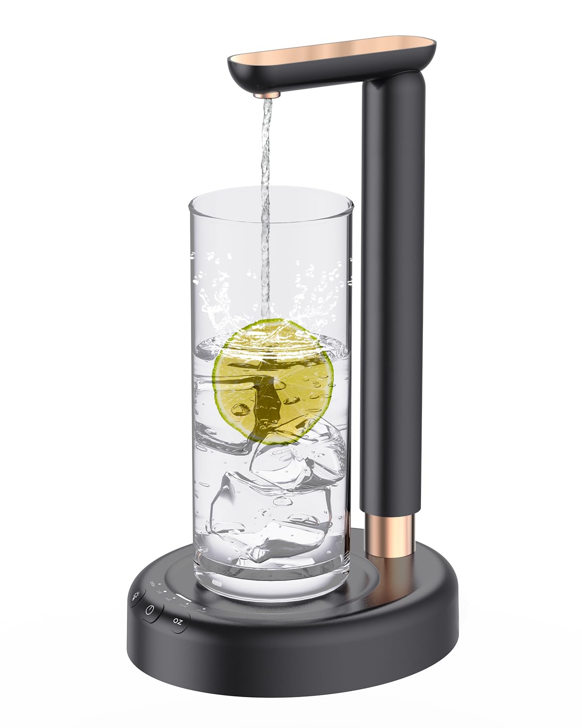 Desktop Water Bottle Dispenser, Nerveol 5 Gallon Water Dispenser Portable Electric Water Bottle Pump For Universal 1-5 Gallon Bo