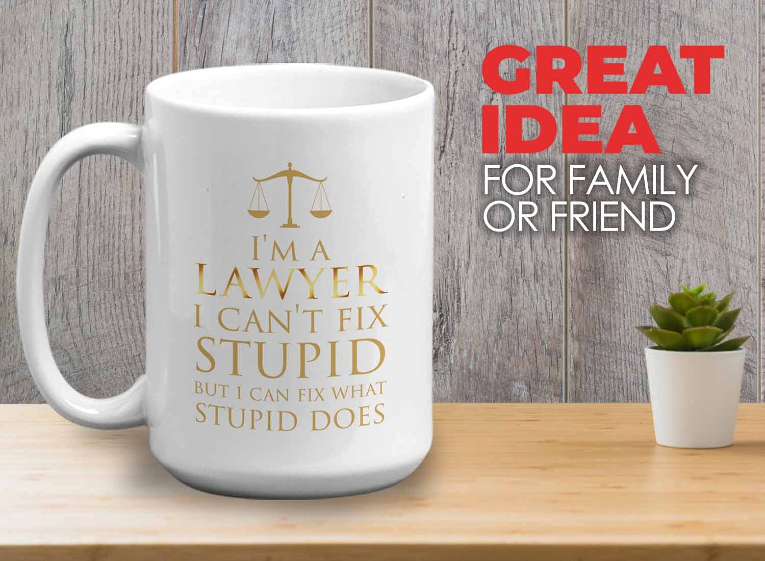 Bubble Hugs Lawyer Coffee Mug 15Oz White - I'M A Lawyer I Can'T Fix Stupid - Funny Witty Attorney Us Court Feminist Law Judge Ju