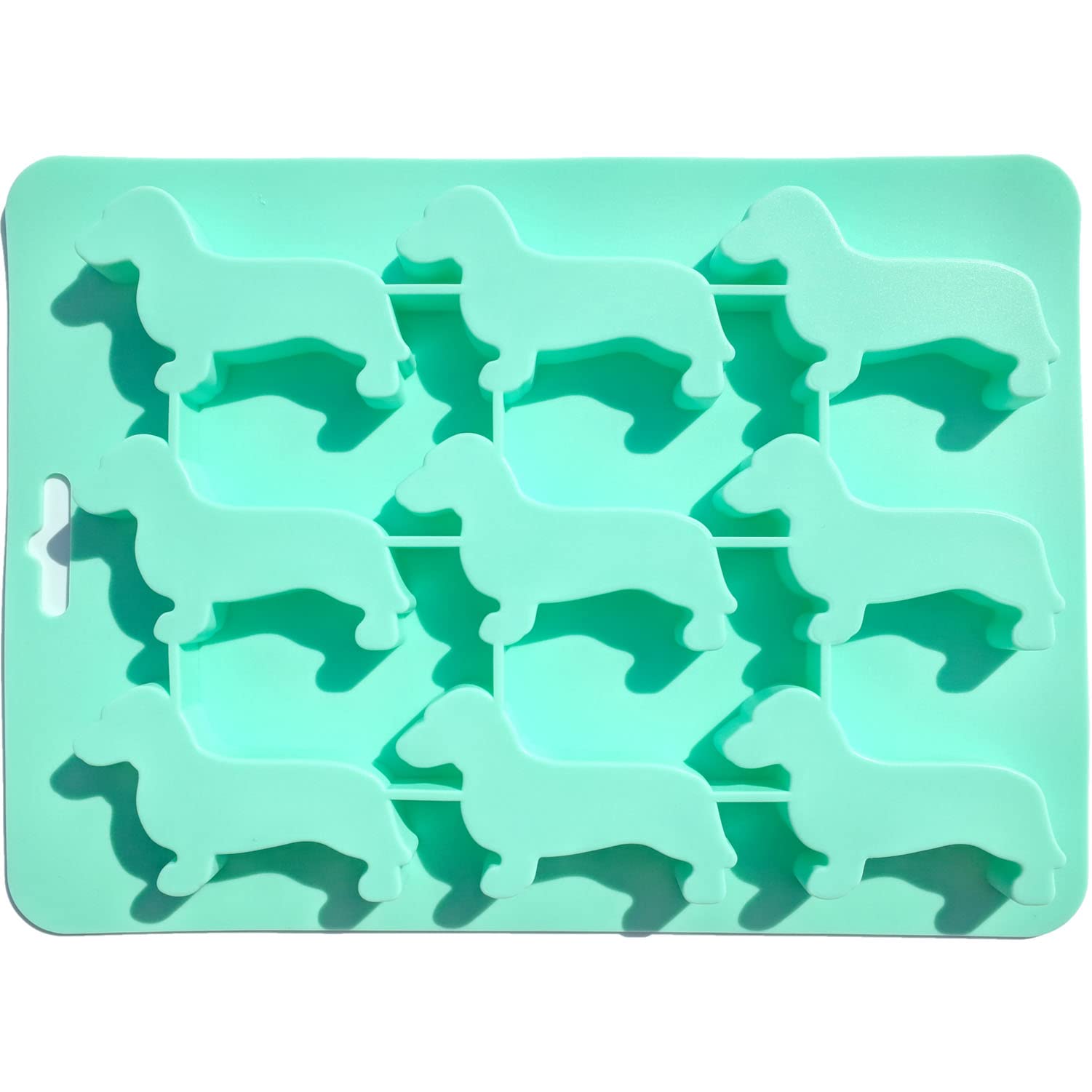 Scivokaval Dachshund Dog Shaped Silicone Ice Cube Mold And Tray For Drink Ice Maker Candy Chocolate Biscuit Fondant Cupcake Cake