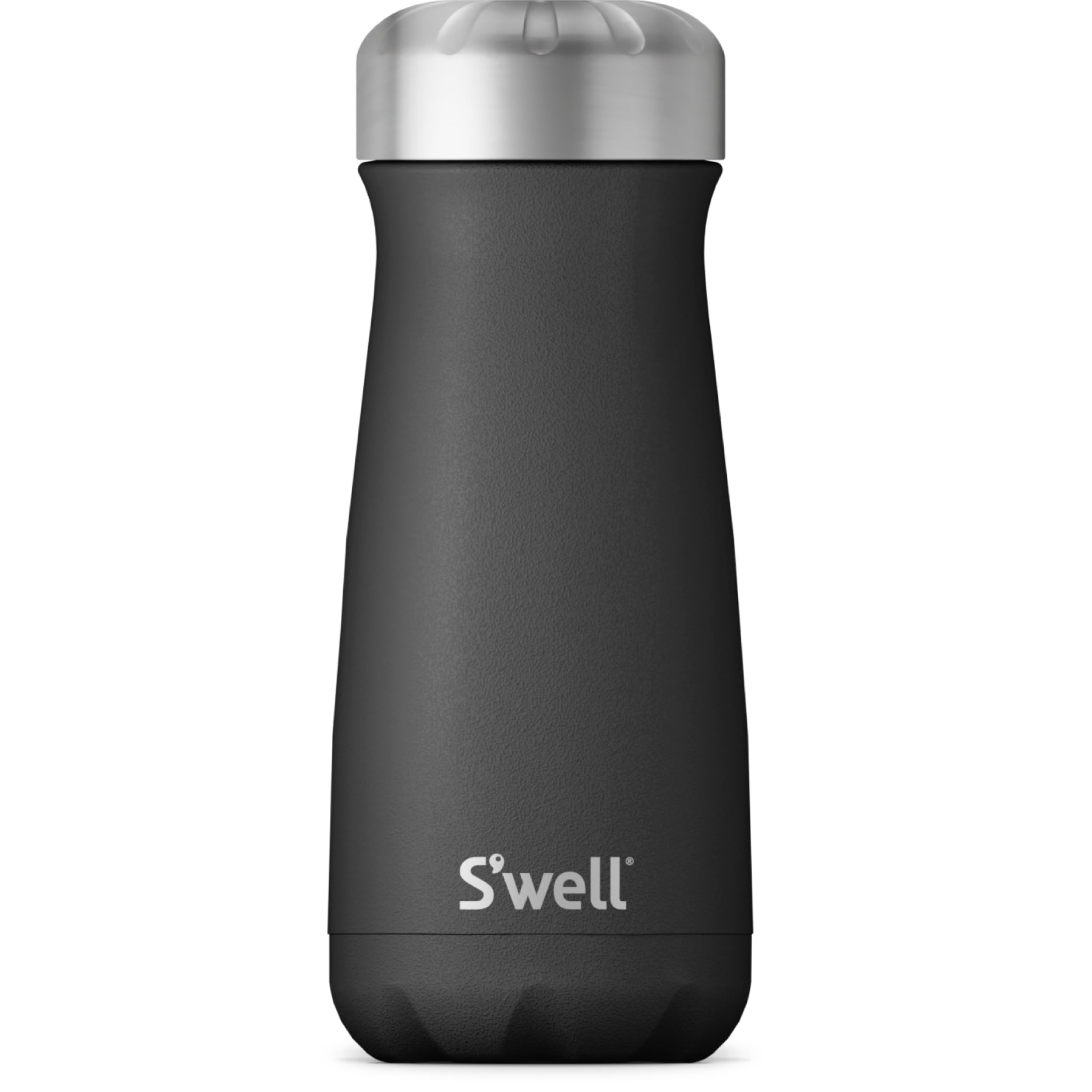 S'Well Stainless Steel Traveler, 16Oz, Onyx, Triple Layered Vacuum Insulated Containers Keeps Drinks Cold For 24 Hours And Hot F