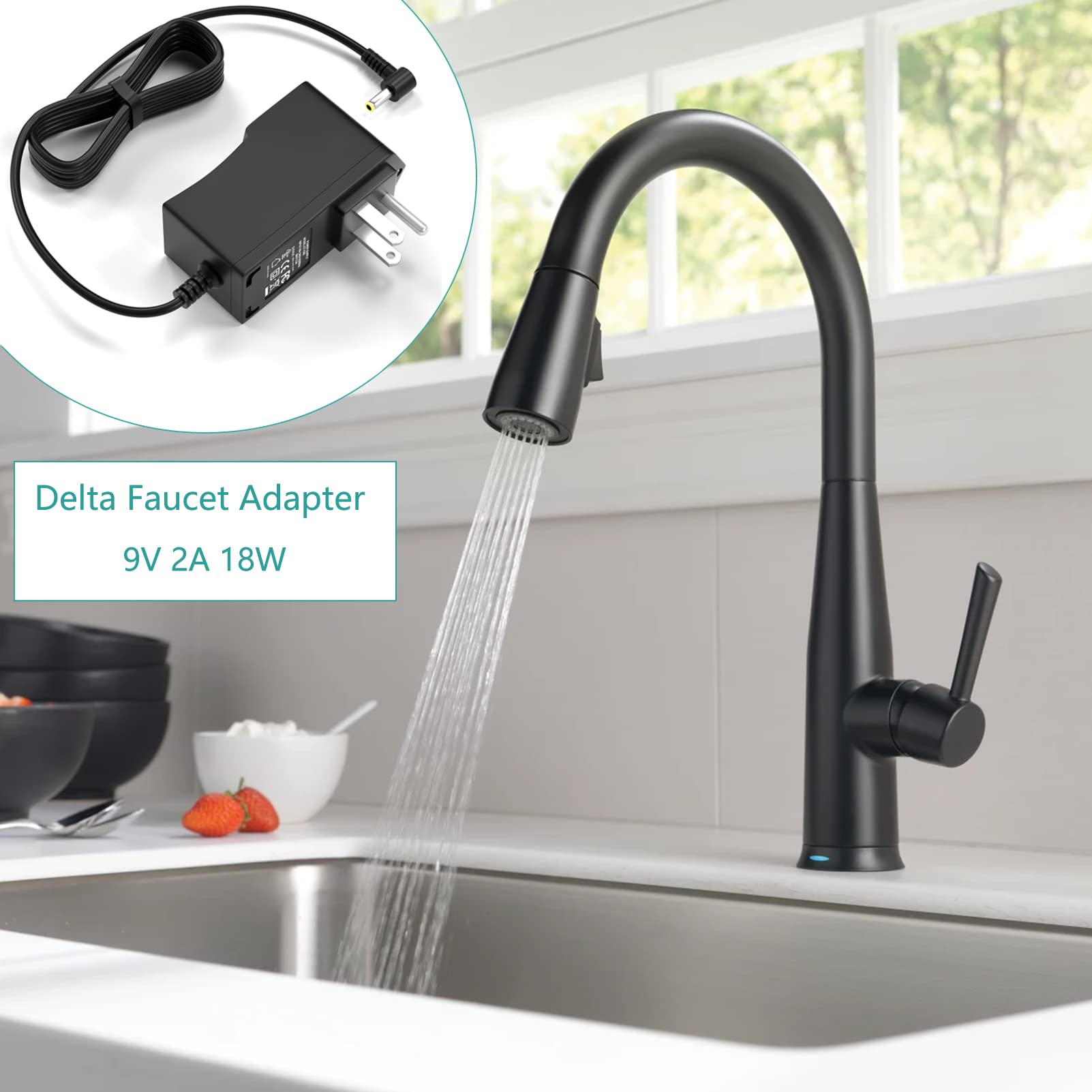 9V Faucet Replacement Power Supply For Delta Faucet Power Adapter Ep102157 Compatible With Delta Faucet 9913T-Ar-Dst 9178T-Sp-Ds