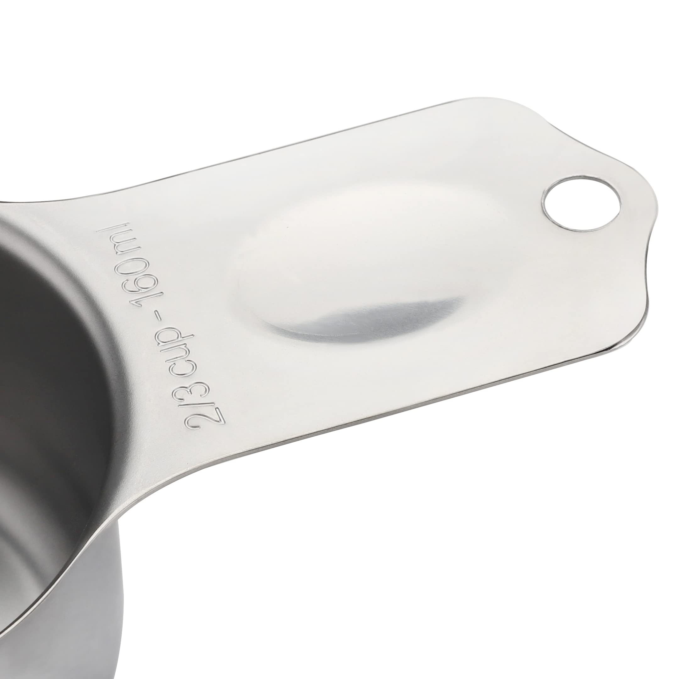 Stainless Steel Measuring Cups Set Of 7 Stackable Heavy Duty Measuring Cups For Dry And Liquid Ingredients