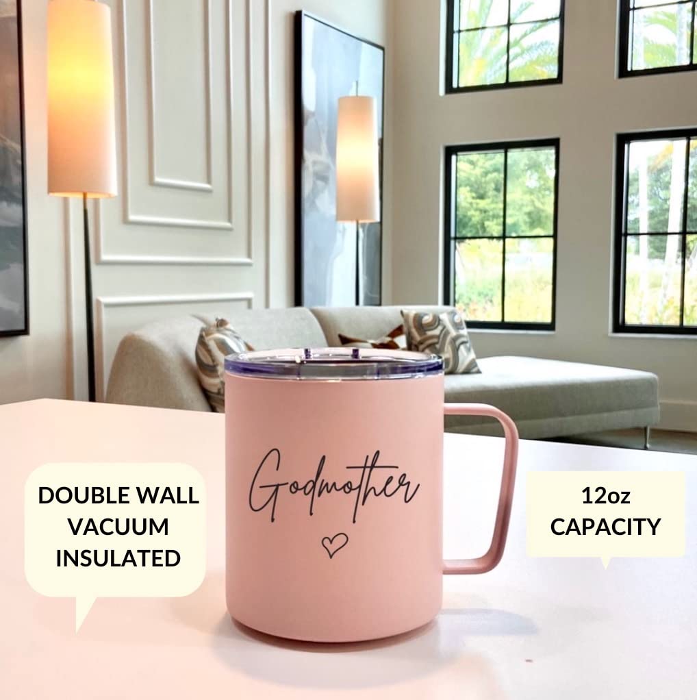 VIOLET & GALE Godmother Gifts From Godchild 12oz Godmother Proposal Mug Beautiful Gift for Godparents