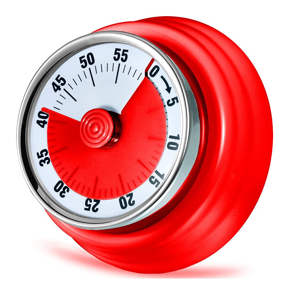Kitchen Timer, Kitchen Countdown Cooking Timer Reminder, No Battery Required Magnetic Mechanical Timer Time Management Timer By